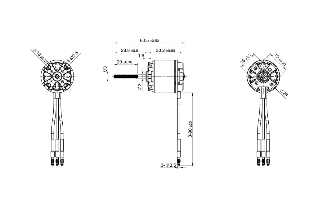Tomcat Motor shaft for BM2815A-KV1100